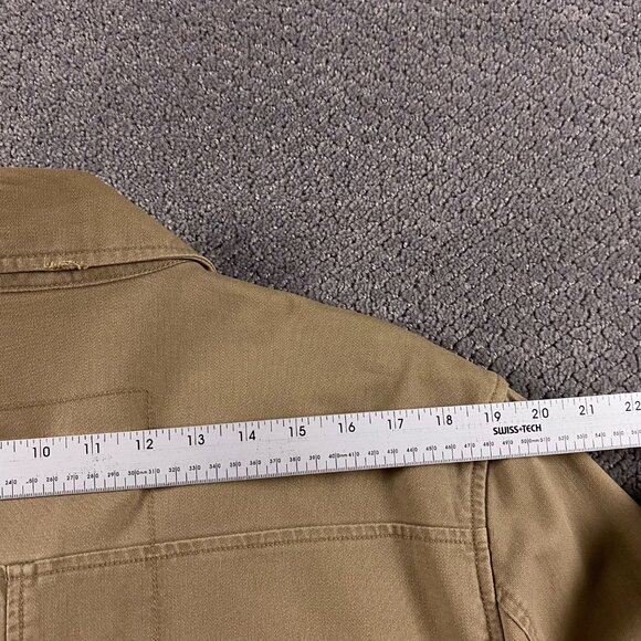 Vintage Old Navy Military Field Jacket Coat Men's Large Khaki Button Up - Picture 14 of 16